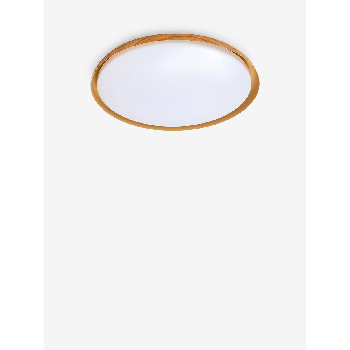 MADE.COM Wood Effect Nura Flush Bathroom Ceiling Light