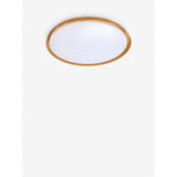MADE.COM Wood Effect Nura Flush Bathroom Ceiling Light