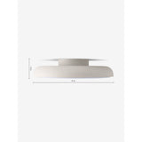 MADE.COM Ivory Nura Flush Bathroom Ceiling Light