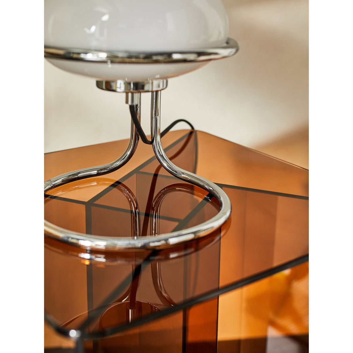 MADE.COM Chrome Piper Table Lamp