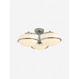 MADE.COM Chrome 3 Light Flush Piper Light