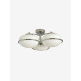 MADE.COM Chrome 3 Light Flush Piper Light