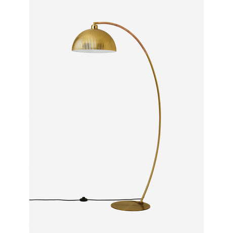 MADE.COM Gold/Bamboo Shell Floor Lamp