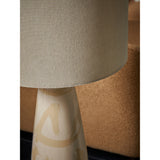 MADE.COM Cream Vince Ceramic Floor Lamp