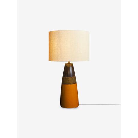 MADE.COM Brown Glaze Vince Ceramic Table Lamp