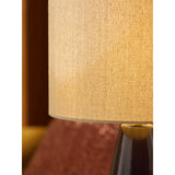 MADE.COM Brown Glaze Vince Ceramic Table Lamp
