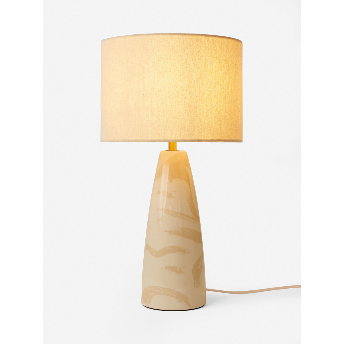 MADE.COM Cream Vince Ceramic Table Lamp