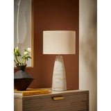 MADE.COM Cream Vince Ceramic Table Lamp