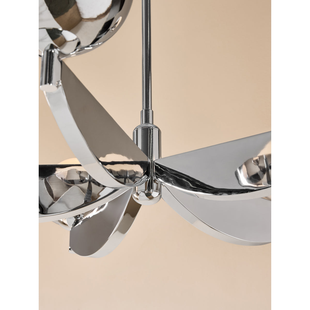 MADE.COM Chrome Large Layla Ceiling Light
