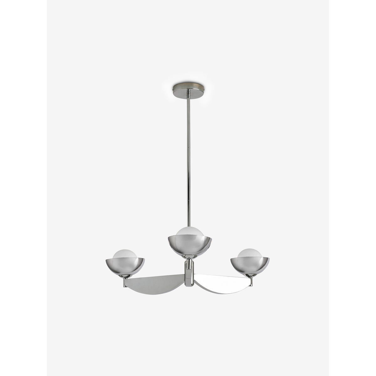 MADE.COM Chrome Small Layla Ceiling Light