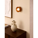 MADE.COM Brown Mavi Ceramic Wall Light