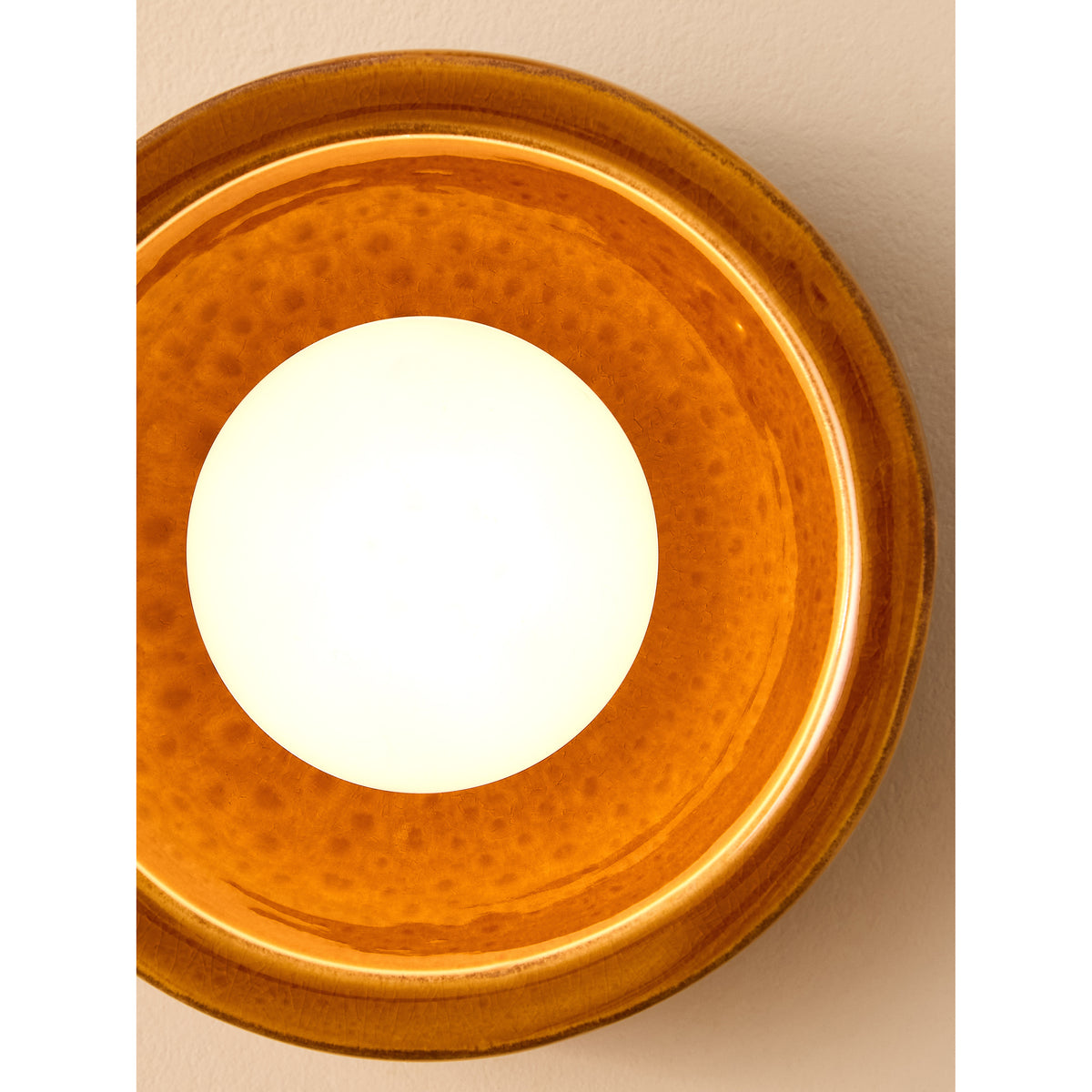 MADE.COM Brown Mavi Ceramic Wall Light