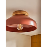 MADE.COM Terracotta Albert Flush Fitting Ceiling Light
