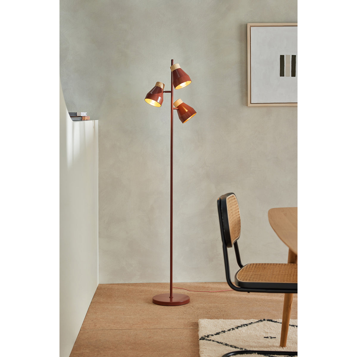 MADE.COM Terracotta Red Albert Floor Lamp