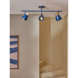 MADE.COM Navy Albert 3 Light Linear Pendant Bar Ceiling Light