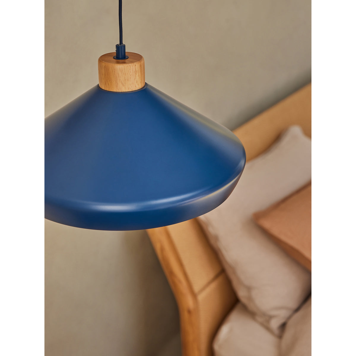 MADE.COM Navy Albert Pendant Ceiling Light