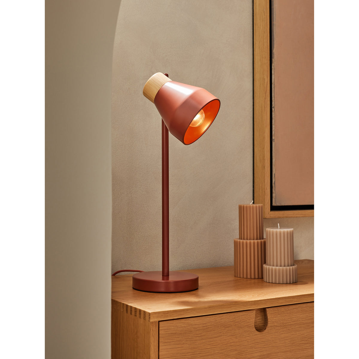 MADE.COM Red Albert Table Lamp – Amos Lighting + Home