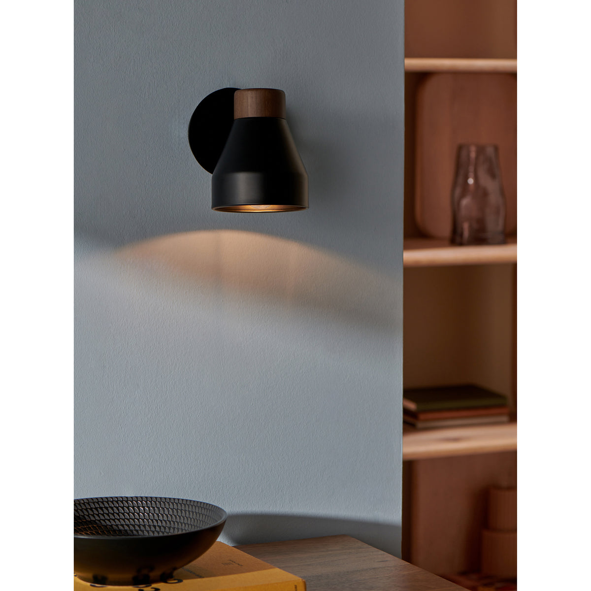 MADE.COM Black Albert Wall Spotlight