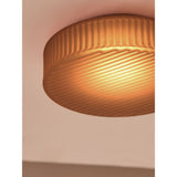MADE.COM Amber Brown Alma Flush Light