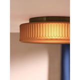MADE.COM Amber Brown Alma Flush Light