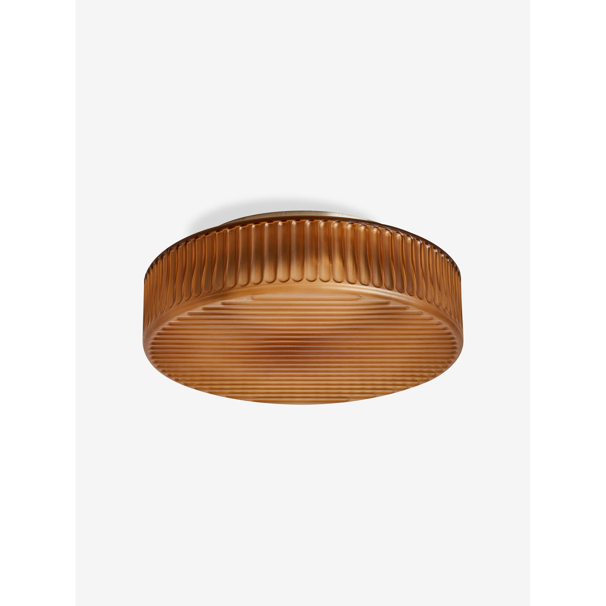 MADE.COM Amber Brown Alma Flush Light