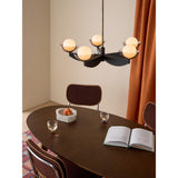 MADE.COM Black Wood Large Layla Ceiling Light