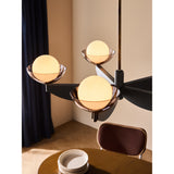 MADE.COM Black Wood Large Layla Ceiling Light