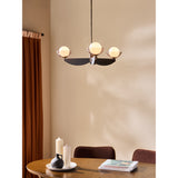 MADE.COM Black Wood Small Layla Ceiling Light