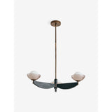 MADE.COM Black Wood Small Layla Ceiling Light