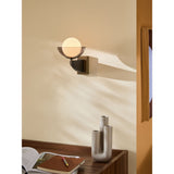 MADE.COM Black Wood Layla Wall Light