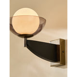MADE.COM Black Wood Layla Wall Light