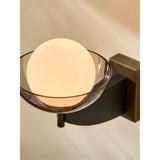 MADE.COM Black Wood Layla Wall Light