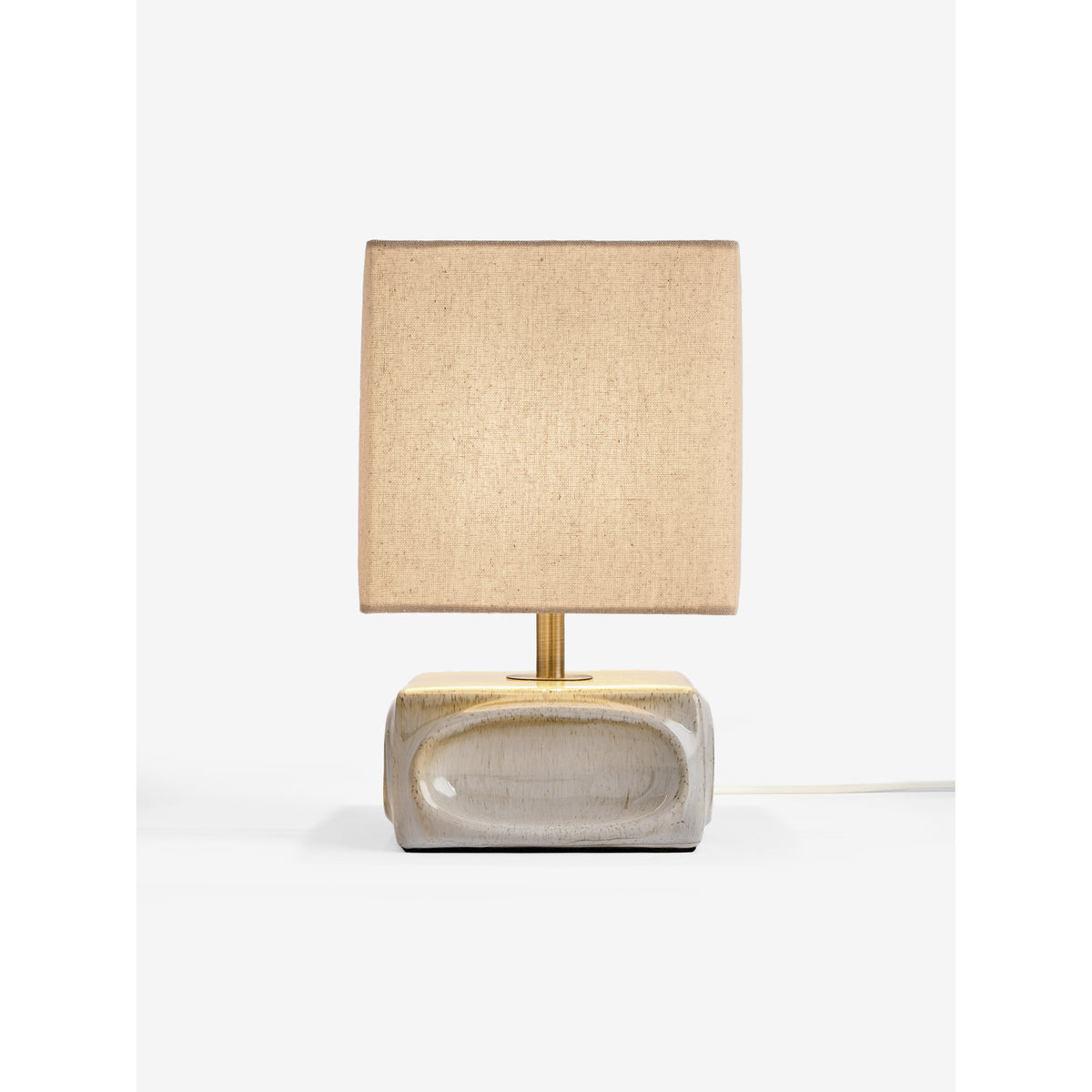MADE.COM Cream Nell Ceramic Table Lamp