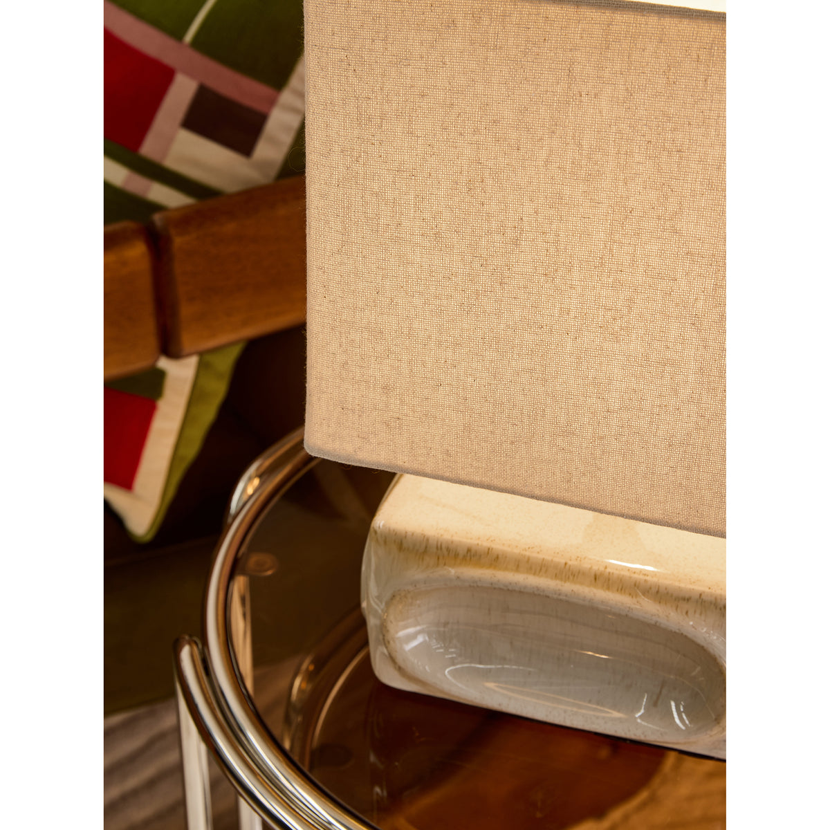 MADE.COM Cream Nell Ceramic Table Lamp
