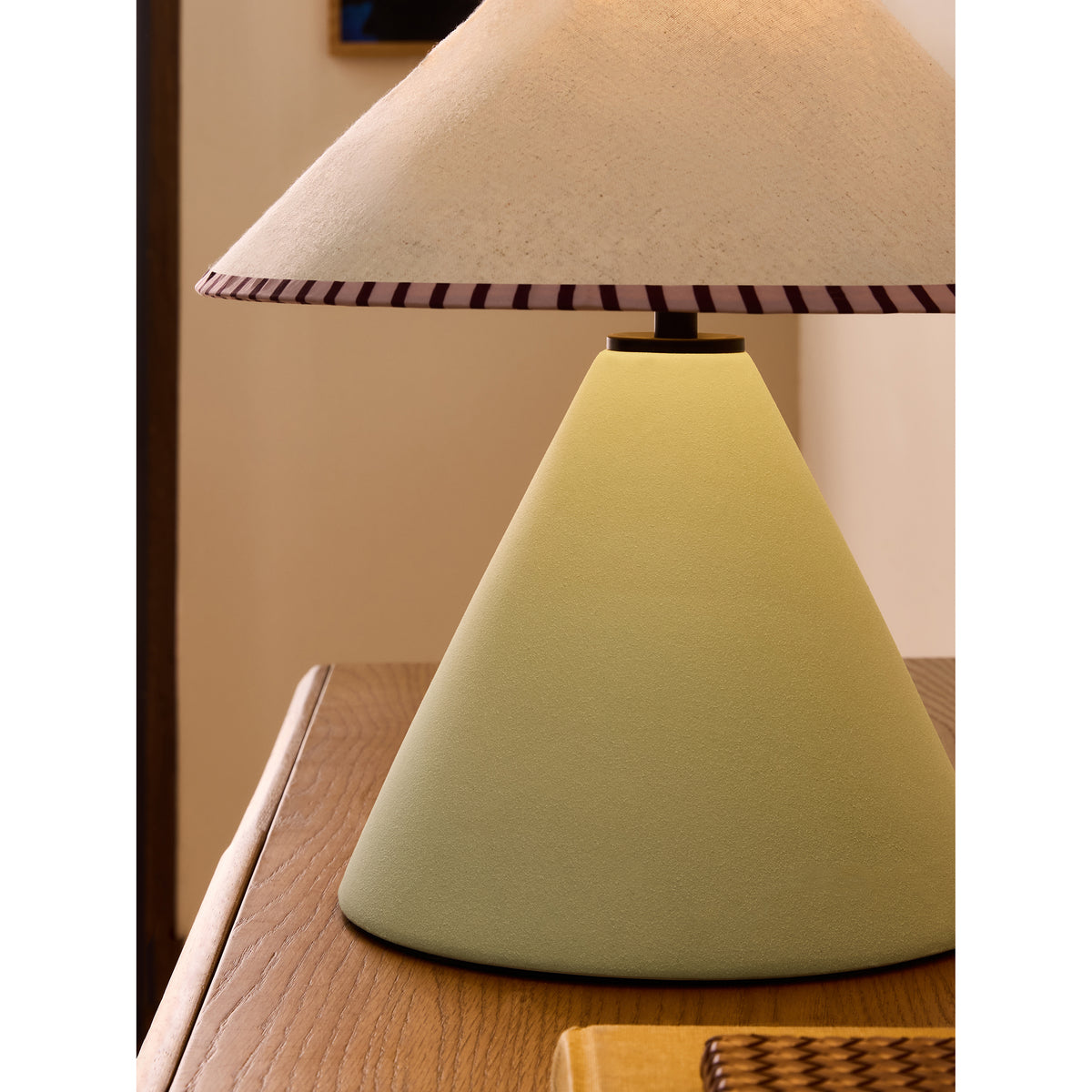 MADE.COM Sage Green Marlowe Ceramic Table Lamp