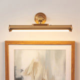 Endon Kas Rechargeable Picture Light Warm brass plate & frosted pc