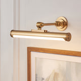 Endon Kas Rechargeable Picture Light Warm brass plate & frosted pc