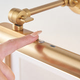 Endon Kas Rechargeable Picture Light Warm brass plate & frosted pc