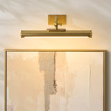 Endon Maris Rechargeable Picture Light Warm brass plate & frosted pc