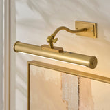 Endon Maris Rechargeable Picture Light Warm brass plate & frosted pc