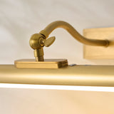 Endon Maris Rechargeable Picture Light Warm brass plate & frosted pc