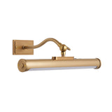 Endon Maris Rechargeable Picture Light Warm brass plate & frosted pc