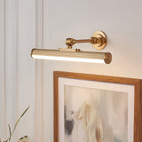 Endon Cirali Rechargeable Picture Light Warm brass plate & frosted pc