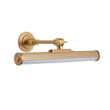 Endon Cirali Rechargeable Picture Light Warm brass plate & frosted pc