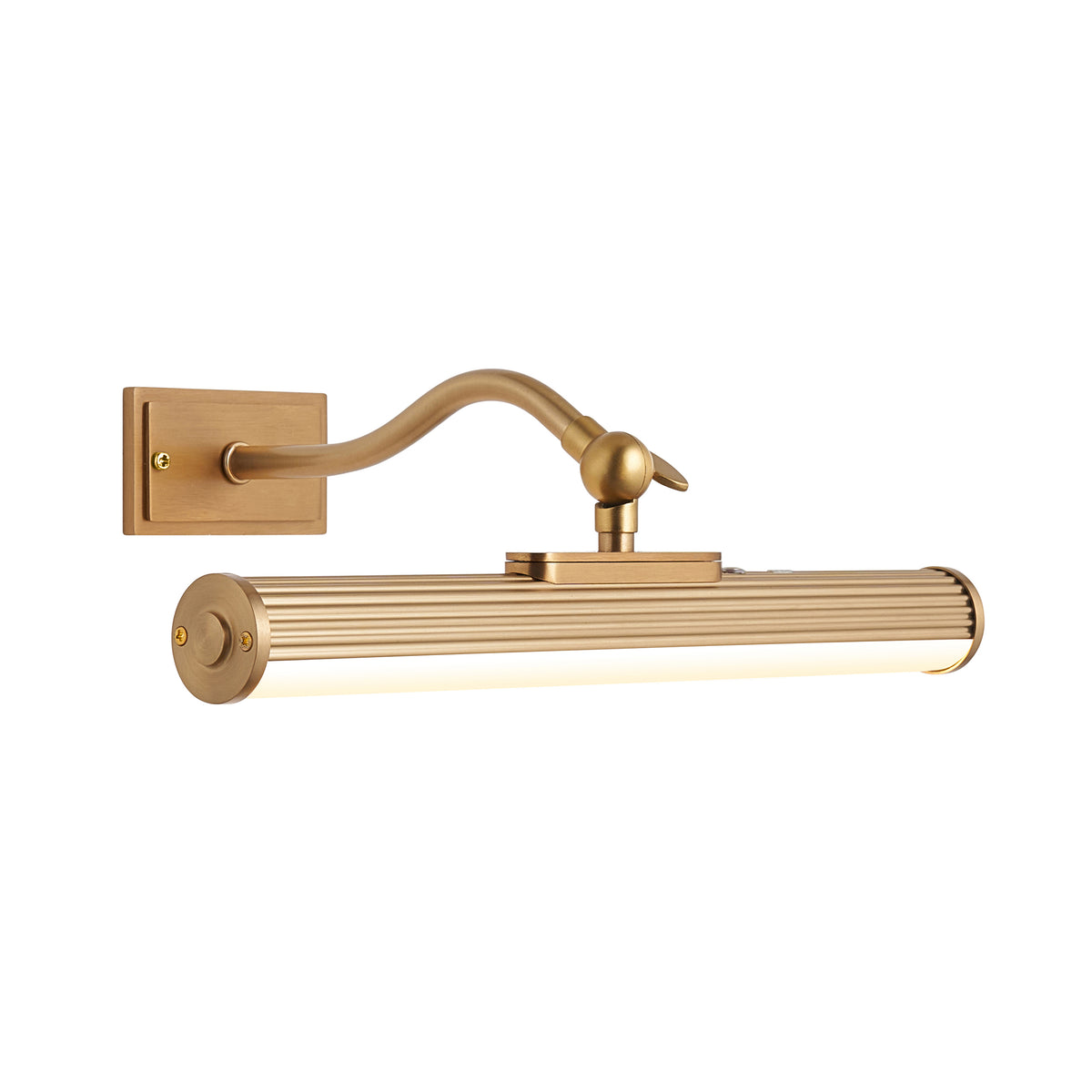 Endon Kindos Rechargeable Picture Light Warm brass plate & frosted pc