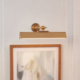 Endon Dalyan Rechargeable Picture Light Warm brass plate & frosted pc