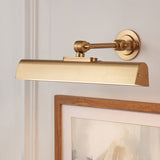 Endon Dalyan Rechargeable Picture Light Warm brass plate & frosted pc