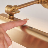 Endon Dalyan Rechargeable Picture Light Warm brass plate & frosted pc