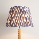 Endon Twist & ZigZag 40cm Floor Oak effect resin & pearl grey fabric