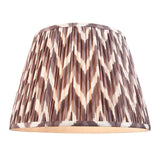 Endon Twist & ZigZag 40cm Floor Oak effect resin & pearl grey fabric